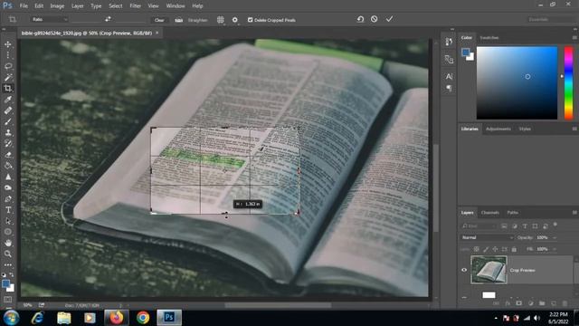 Photoshop Tools - Crop Tool & Perspective Crop Tool - Photoshop Tutorial 02 смотреть онлайн