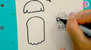 Pink Ping World ? Toca Life World DIY / How to draw Rainbow Hair / Paper crafts