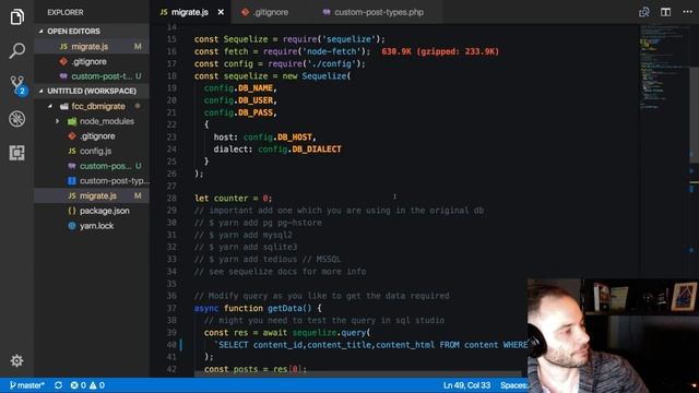 SQL Server to MySQL via WordPressAPI and NodeJS (P5D11) - Live Coding with Jesse смотреть онлайн