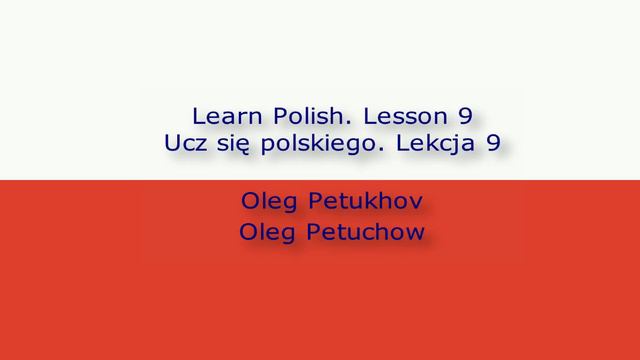 Learn Polish. Lesson 9. Days of the week. Ucz się polskiego. Lekcja 9. Dni tygodnia. смотреть онлайн