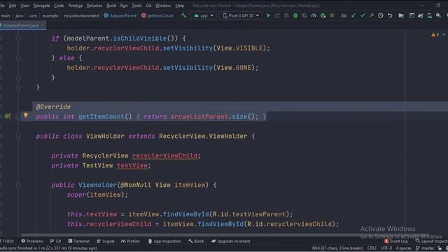 ANDROID - NESTED RECYCLERVIEW TUTORIAL IN JAVA смотреть онлайн