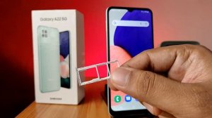 How to Insert Sim Card and SD Card in Samsung Galaxy A22 5G