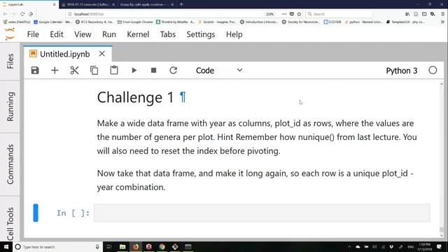 Data Carpentry - Data Analysis and Visualization with Python - Part 4a смотреть онлайн