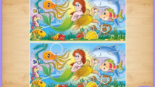 Найди отличия Русалочка Ариэль Полное прохождение смотреть онлайн