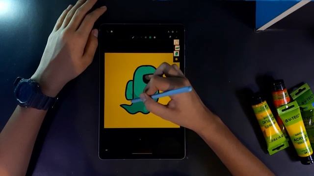 AMONG US GHOST | ANDROID | INFINITE PAINTER | SAMSUNG TAB S6 LITE смотреть онлайн