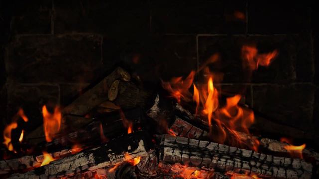 4K Fireplace Ambiance (12 HOURS). Fireplace with Burning Wood and the Sound of Cracking Fire in 202 смотреть онлайн