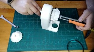 Намотчик для филамента, линии протяжки PET пластика. Filament winder, PET plastic broaching lines.