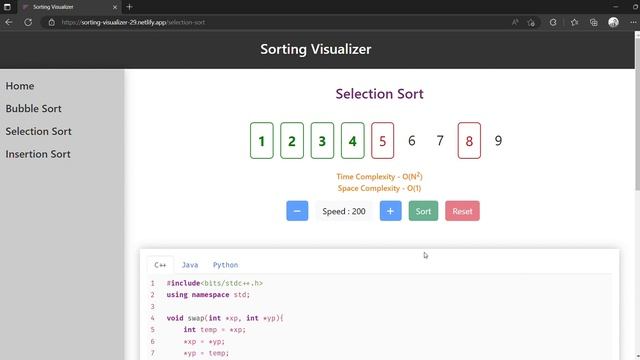 Sorting Visualizer | ReactJS Application | Developed By Soumyajit Pan | #react #sorting #sort смотреть онлайн