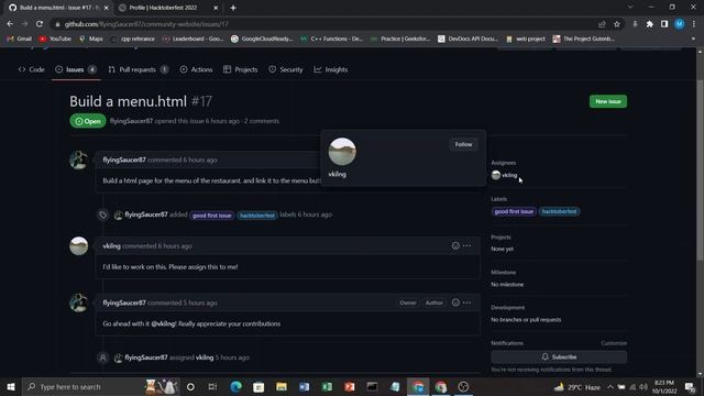How to contribute in hacktoberfest 2022 || Contribute in Open Source Project || part 1 смотреть онлайн