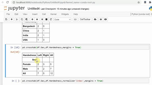 Crosstab , Contingency Table in Pandas !! Full Analysis !! Data Science смотреть онлайн