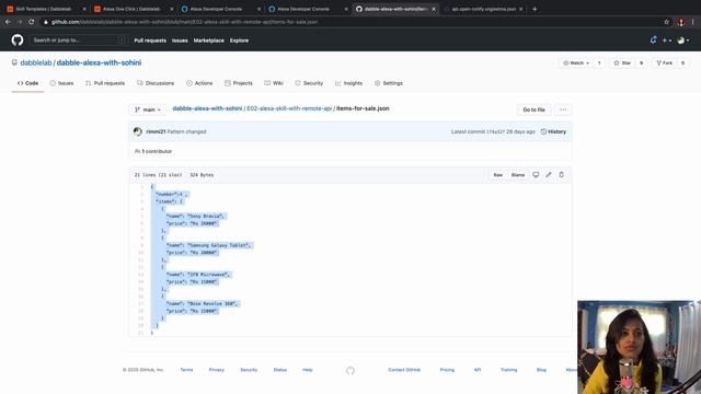 Using Github Repo to create an API for an Alexa Skill - Dabble Lab 260 смотреть онлайн