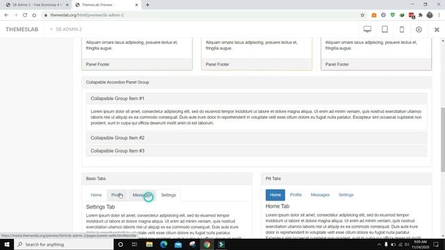 SB Admin 2: Free Bootstrap 4 HTML5 Admin Dashboard Website Template смотреть онлайн