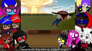 The Ethans + Fandoms React To:Mario Reacts To Nintendo Memes 4 By SMG4 (Gacha Club)