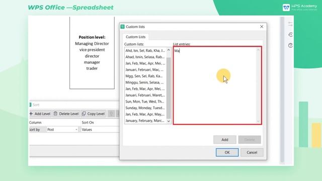 [WPS Academy] 2.9.1 Excel: How to sort with a custom list смотреть онлайн