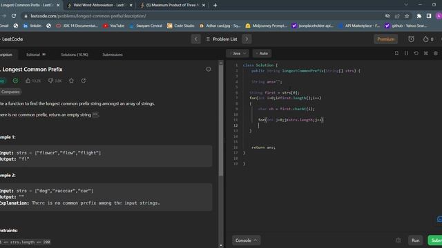 Longest Common Prefix смотреть онлайн
