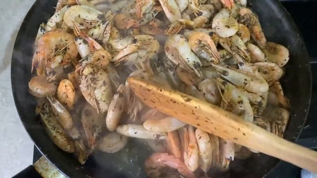 Мой рецепт жареных креветок. смотреть онлайн