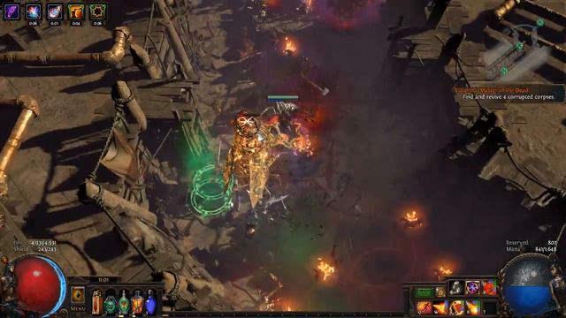 [PoE 3.3] Vaal Fireball Elementalist Ignite Build [T16 Chimera map] смотреть онлайн