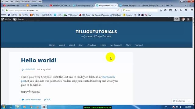 Wordpress tutorial for beginners step by step in Telugu 7 смотреть онлайн