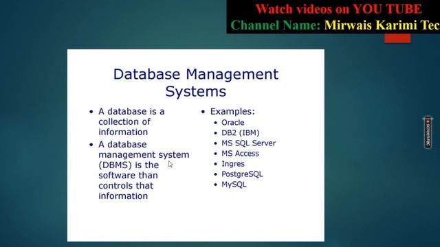 Lecture_04 Component of database envirnoment смотреть онлайн