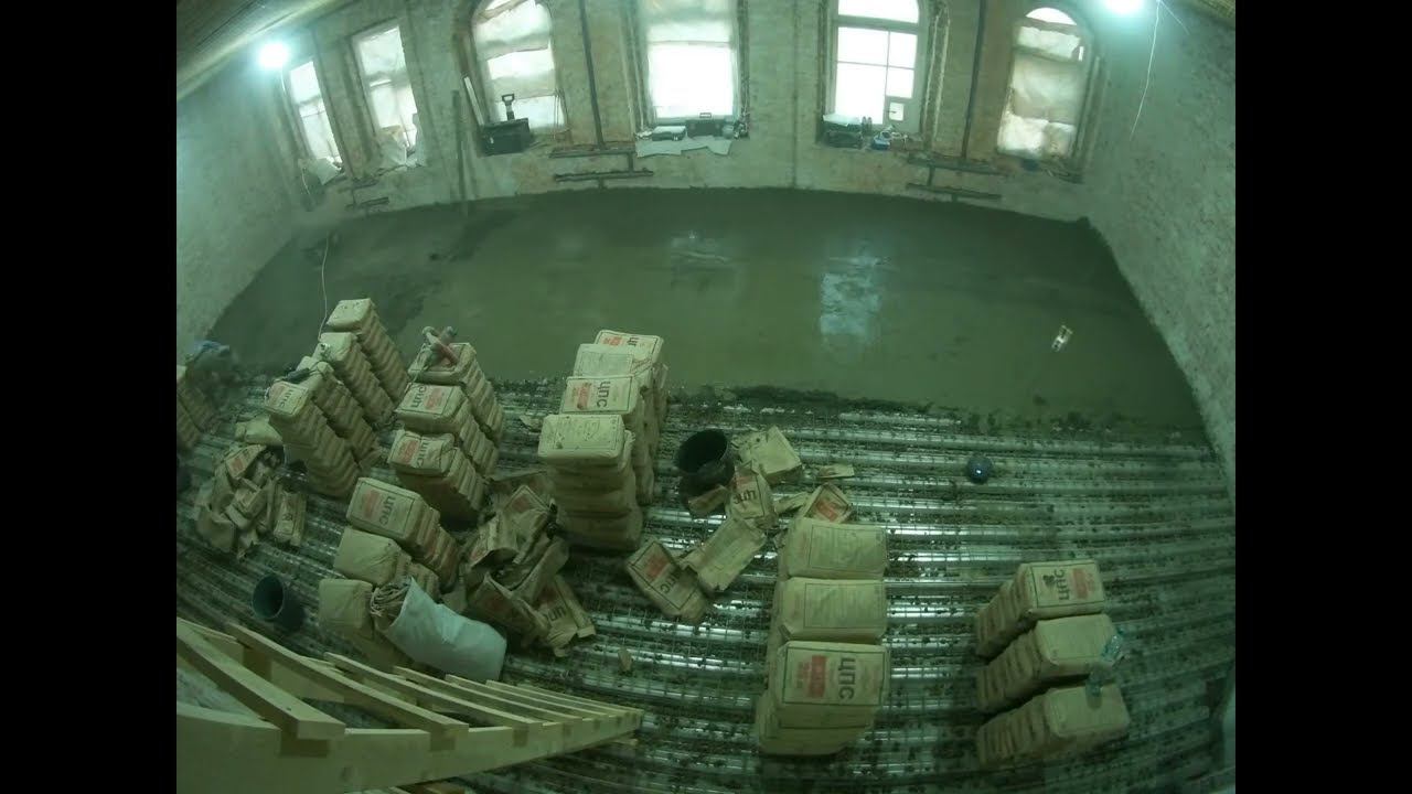 Заливка стяжки 150 кв.м. TimeLapse. Июнь 2022 смотреть онлайн