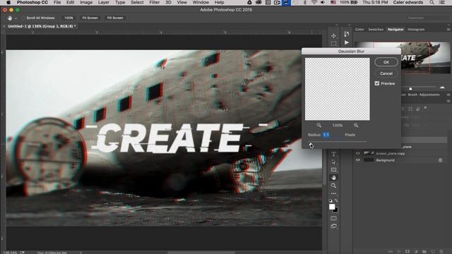 Epic Glitch Text with 3D Background Tutorial [Photoshop] Easy Channel Art! смотреть онлайн