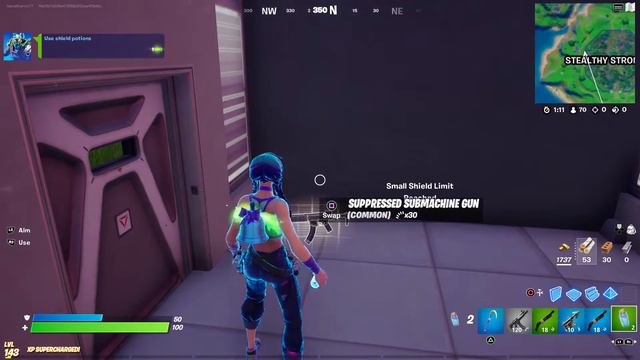 THE PREDATOR DID NOT ATTACK/ NANA SURVIVES STEALTHY STRONGHOLD IN FORTNITE ~NANA KHARMZ KRAZY GAMIN