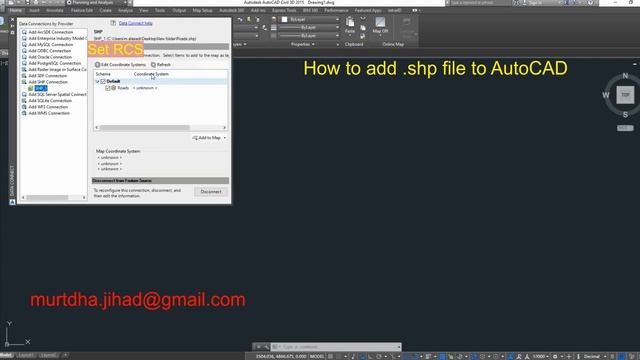 05 Add shp file in AutoCAD civil 3D L005 смотреть онлайн