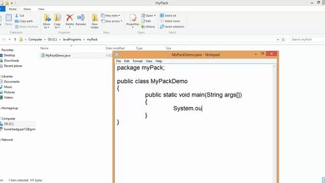 Working with Simple Package Program in Java смотреть онлайн