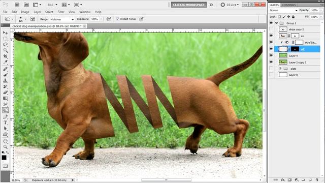 Dog Manipulation | Photoshop Tutorial | click3d смотреть онлайн