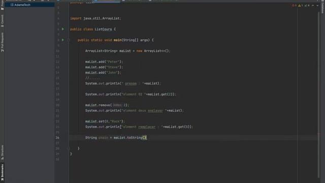 Apprendre Java Section 8-8 ArrayList et Exercice смотреть онлайн