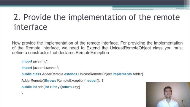 Remote Method Invocation in Java смотреть онлайн