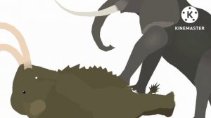 Мамонт против слона