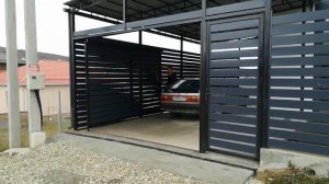 Откатные ворота в бок