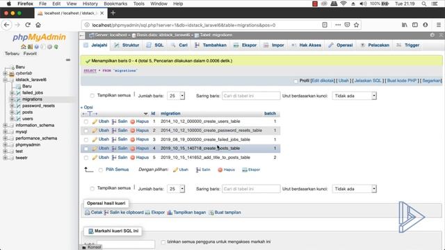 Laravel 6 Bagi Pemula - 11 Mengubah Tabel dengan Migration смотреть онлайн