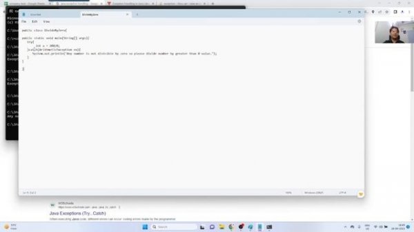 Java SE: try catch block and Exception Handling Part 2