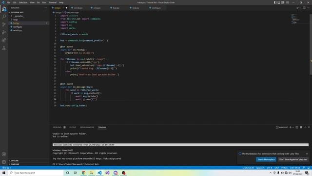 Part 4 | Discord.py Tutorial | Adding Automod смотреть онлайн