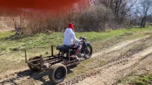 Самодельный трицикл из Урала и Днепра. Тест-драйв
