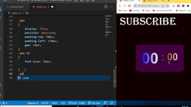 How To Create Digital Clock Using HTML CSS & JavaScript смотреть онлайн
