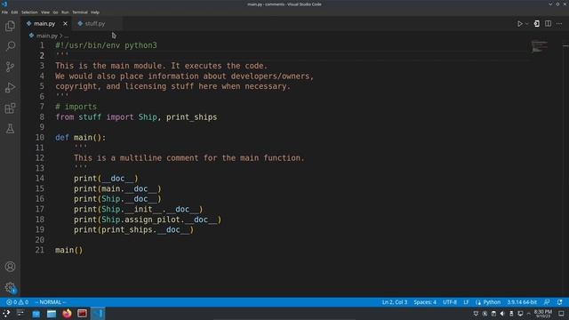 Python Comments смотреть онлайн