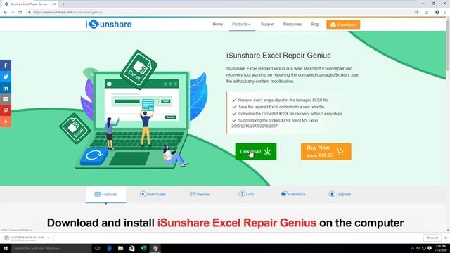How to Recover Corrupted Microsoft Excel File 2007/2010/2013/2016 смотреть онлайн