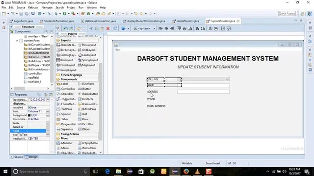 JAVA ECLIPSE GUI TUTORIAL 16 SHOW VALUES IN THE JTEXTBOX IF SELECT JCOMBO BOX IN ECLIPSE PART 1 смотреть онлайн