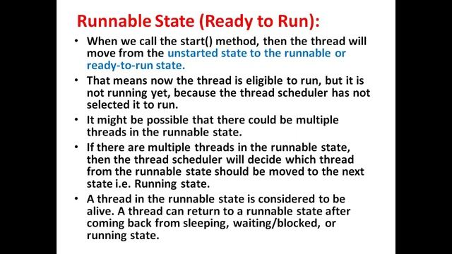 Thread Life Cycle In C# смотреть онлайн