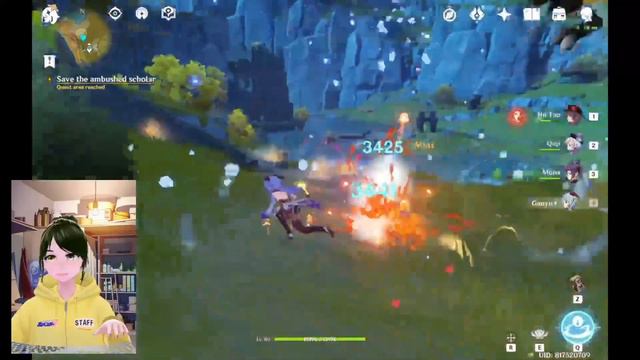 Ganyu - Hutao - Qiqi - Mona Gameplay смотреть онлайн
