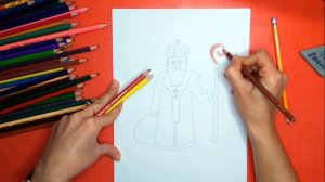 Как нарисовать Святого Николая. Онлайн-школа рисования "Малевашки"