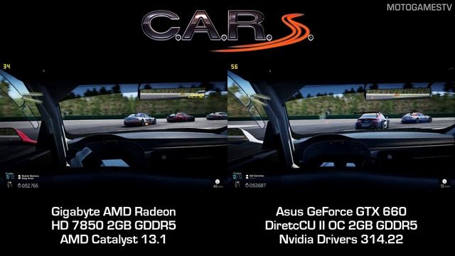 Project CARS Build 447 - Radeon HD 7850 vs GeForce GTX 660 смотреть онлайн