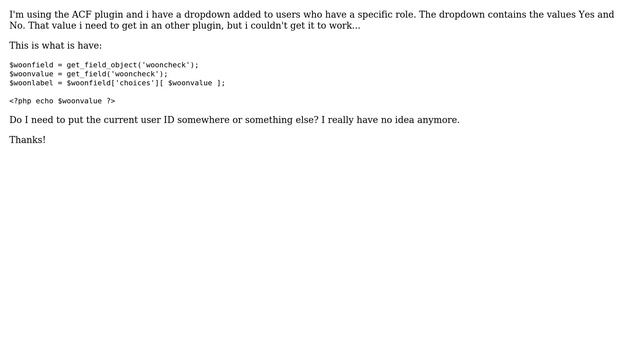 Wordpress: Advanced Custom Fields - Get value in other plugin file смотреть онлайн