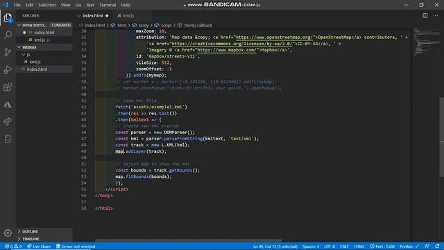 How to Create WebGIS / WebMap Using Leaflet and Javascript: #2 Load KML File смотреть онлайн