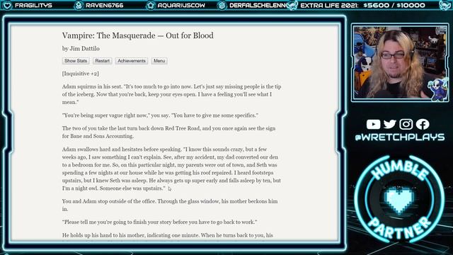 Vampire: The Masquerade - Out For Blood | Let's Play Ep.4 | Nature And Demeanor [Wretch Plays] смотреть онлайн