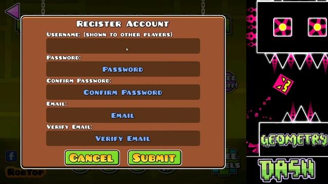 Как Cоздать Аккаунт в Geometry Dash | Туториал смотреть онлайн