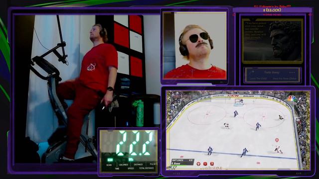 🚵🏻🎮🔥 | Day 32 | Tuesday Afternoon Spin | 1000+ cals | Chillstep Radio | PS4 NHL & PGA | 6000ft | 🥵🦿 смотреть онлайн